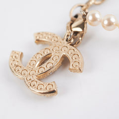 Chanel CC Logo Pearl Bracelet