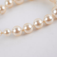 Chanel CC Logo Pearl Bracelet