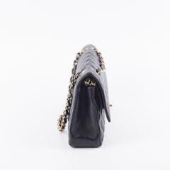 Chanel Medium/Large Caviar Double Classic Flap Black