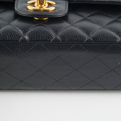 Chanel Medium/Large Caviar Double Classic Flap Black
