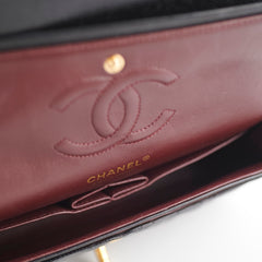Chanel Medium/Large Caviar Double Classic Flap Black