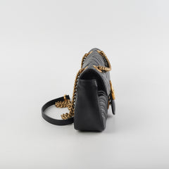 Gucci Marmont Small Black Shoulder Bag