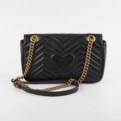 Gucci Marmont Small Black Shoulder Bag