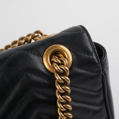 Gucci Marmont Small Black Shoulder Bag