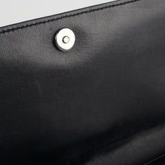 Christian Dior Patent Black Clutch On Chain