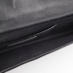 Christian Dior Patent Black Clutch On Chain