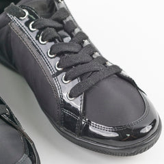 Prada Black Sneakers Nylon Saffiano 38.5