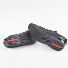 Prada Black Sneakers Nylon Saffiano 38.5