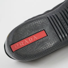 Prada Black Sneakers Nylon Saffiano 38.5