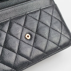 Chanel Wallet on Chain WOC Caviar Black