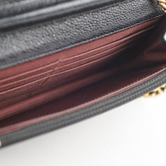 Chanel Wallet on Chain WOC Caviar Black