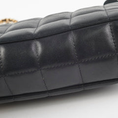 Chanel Seasonal Camelia Lambskin Mini Bag Black