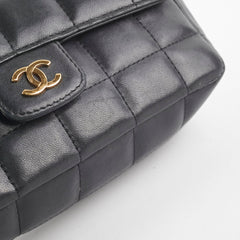 Chanel Seasonal Camelia Lambskin Mini Bag Black
