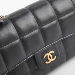 Chanel Seasonal Camelia Lambskin Mini Bag Black