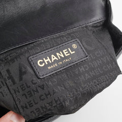 Chanel Seasonal Camelia Lambskin Mini Bag Black