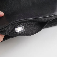Chanel Seasonal Camelia Lambskin Mini Bag Black