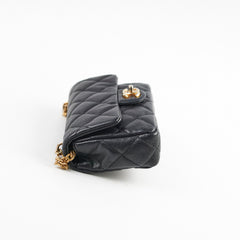 Chanel 23P Seasonal Caviar Mini Flap Black Microchipped