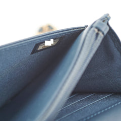 Chanel Wallet On Chain Chevron Caviar Navy GHW