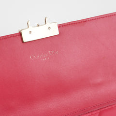Dior Wallet On Chain Lambskin Pink