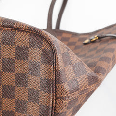 Louis Vuitton Neverfull MM Damier Ebene Shoulder Bag