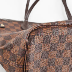 Louis Vuitton Neverfull MM Damier Ebene Shoulder Bag
