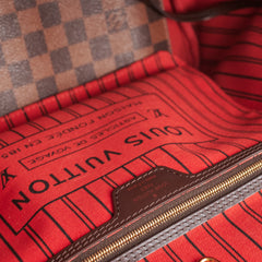 Louis Vuitton Neverfull MM Damier Ebene Shoulder Bag