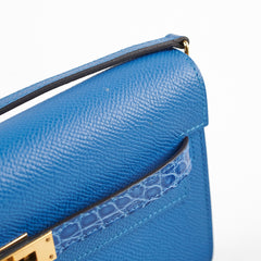 Hermes Kelly To Go Epsom/Alligator Mykonos/Bleu Zellige 2021