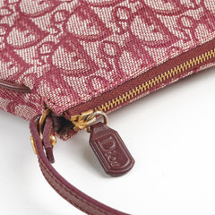 Christian Dior Mini Vintage Saddle Shoulder Bag Burgundy