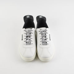 Chanel Laceup Sneakers White Size 40