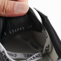 Chanel Laceup Sneakers White Size 40
