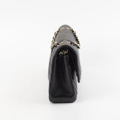 Chanel Medium/Large Chevron Classic Flap Black