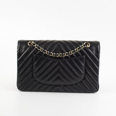 Chanel Medium/Large Chevron Classic Flap Black