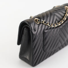 Chanel Medium/Large Chevron Classic Flap Black