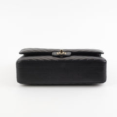 Chanel Medium/Large Chevron Classic Flap Black