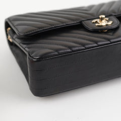 Chanel Medium/Large Chevron Classic Flap Black
