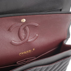 Chanel Medium/Large Chevron Classic Flap Black