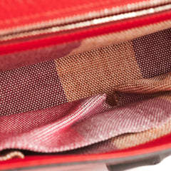 Gucci Bamboo Large Clutch Red