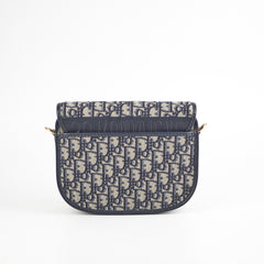 Christian Dior Medium Bobby Navy Oblique