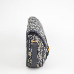 Christian Dior Medium Bobby Navy Oblique