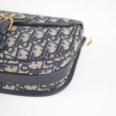 Christian Dior Medium Bobby Navy Oblique