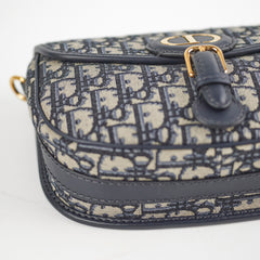 Christian Dior Medium Bobby Navy Oblique