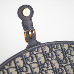 Christian Dior Medium Bobby Navy Oblique