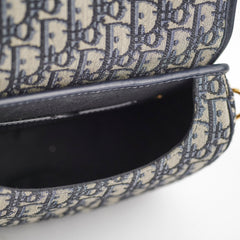 Christian Dior Medium Bobby Navy Oblique