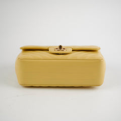 Chanel Mini Rectangular Chevron Yellow