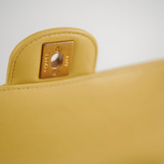 Chanel Mini Rectangular Chevron Yellow
