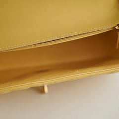 Chanel Mini Rectangular Chevron Yellow