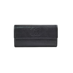 Chanel Long Wallet Black 18 Series