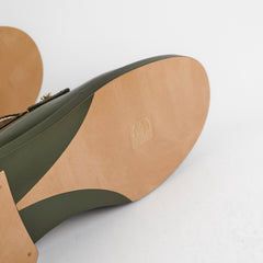 Chanel Patent Loafers Green Size 41