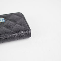 Chanel Zip Cardholder Black Caviar