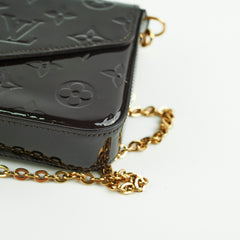 Louis Vuitton Felicie Pochette Vernis Amarante